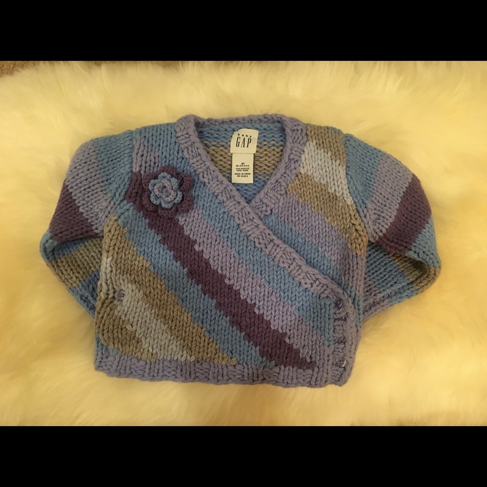 baby Gap Wrap Corsage Sweater
